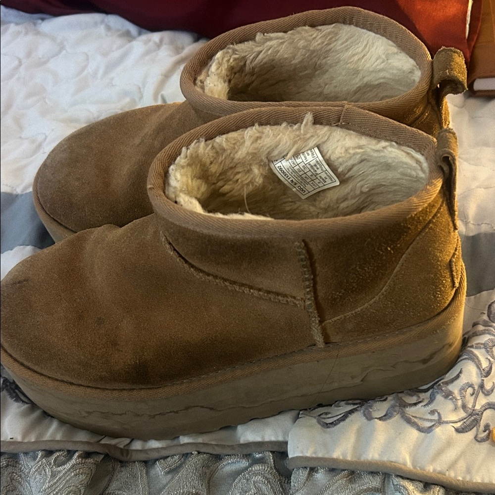 UGG Brown Ultra Mini boots